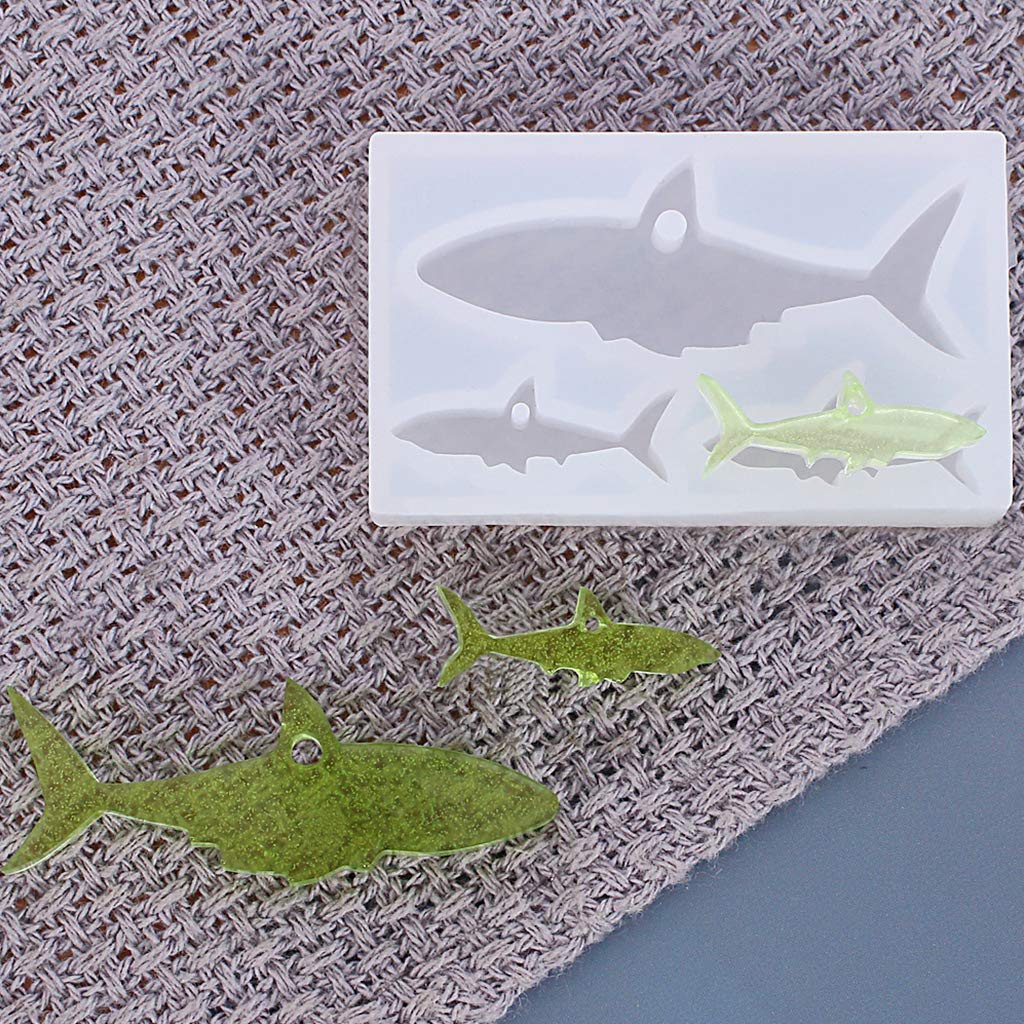 Premium Silicone Shark Resin Mold for DIY Epoxy Crystal Casting - Handmade Craft Decorations & Art Making Tools - Perfect for Jewelry, Keychains, and Home Decor Projects