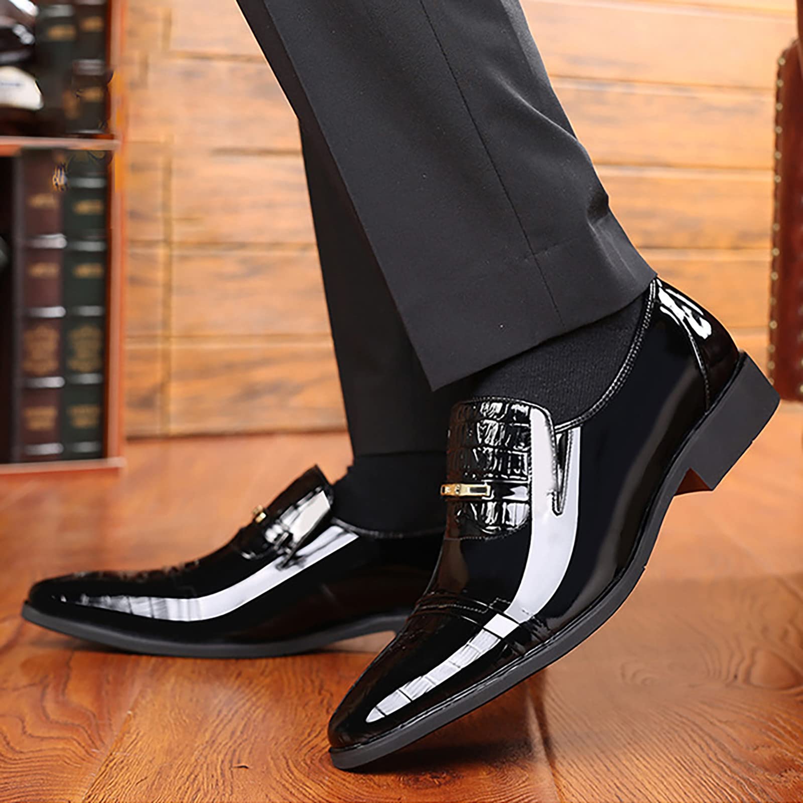 **Premium Men's Leather Boat Shoes - Business Casual Oxfords with British Splicing Design - Ideal for Office, Travel & Outdoor Activities**