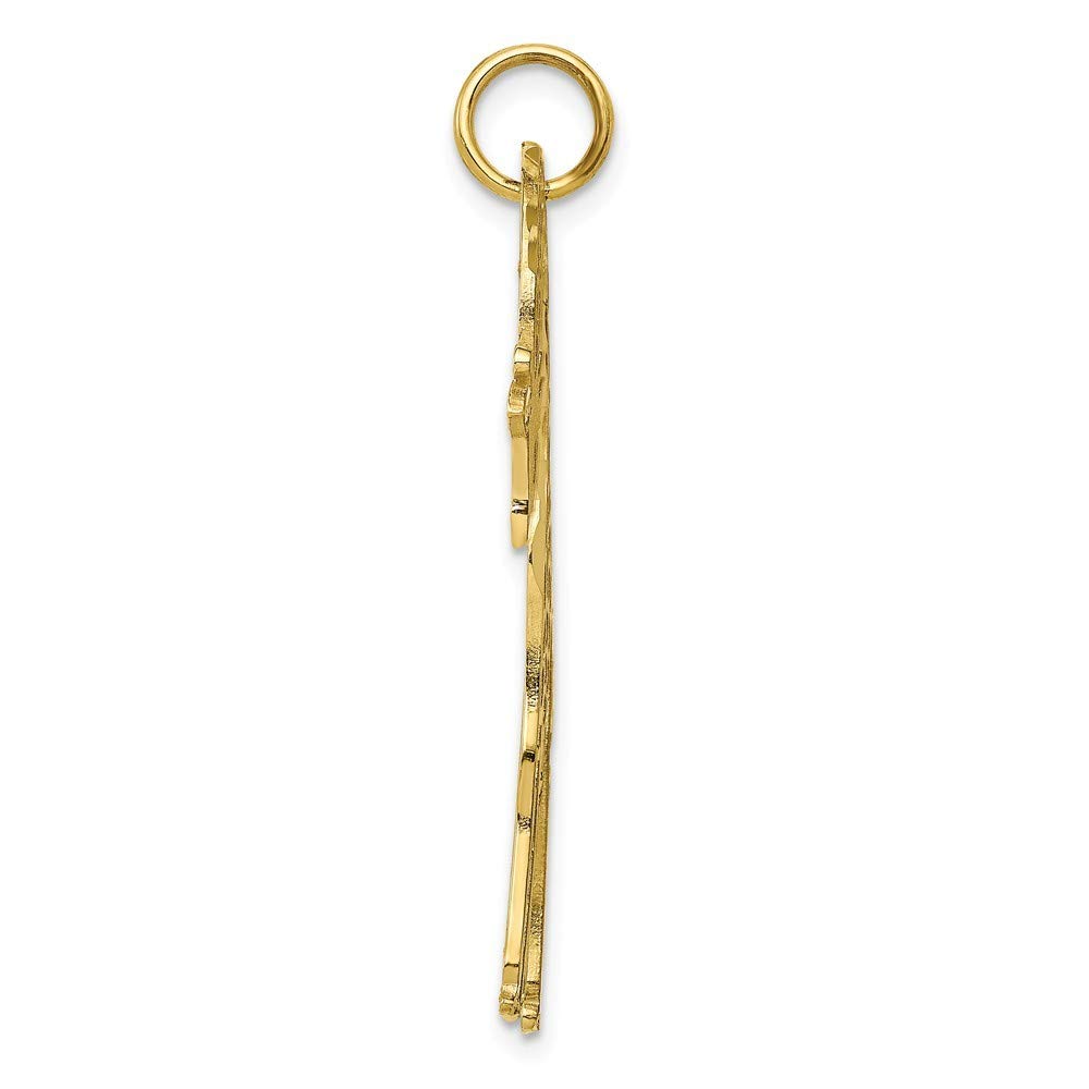 10K Yellow Gold Giraffe Charm Pendant - Roy Rose Jewelry - Elegant Animal Necklace for Women, Perfect Gift for Birthday, Anniversary & Special Occasions