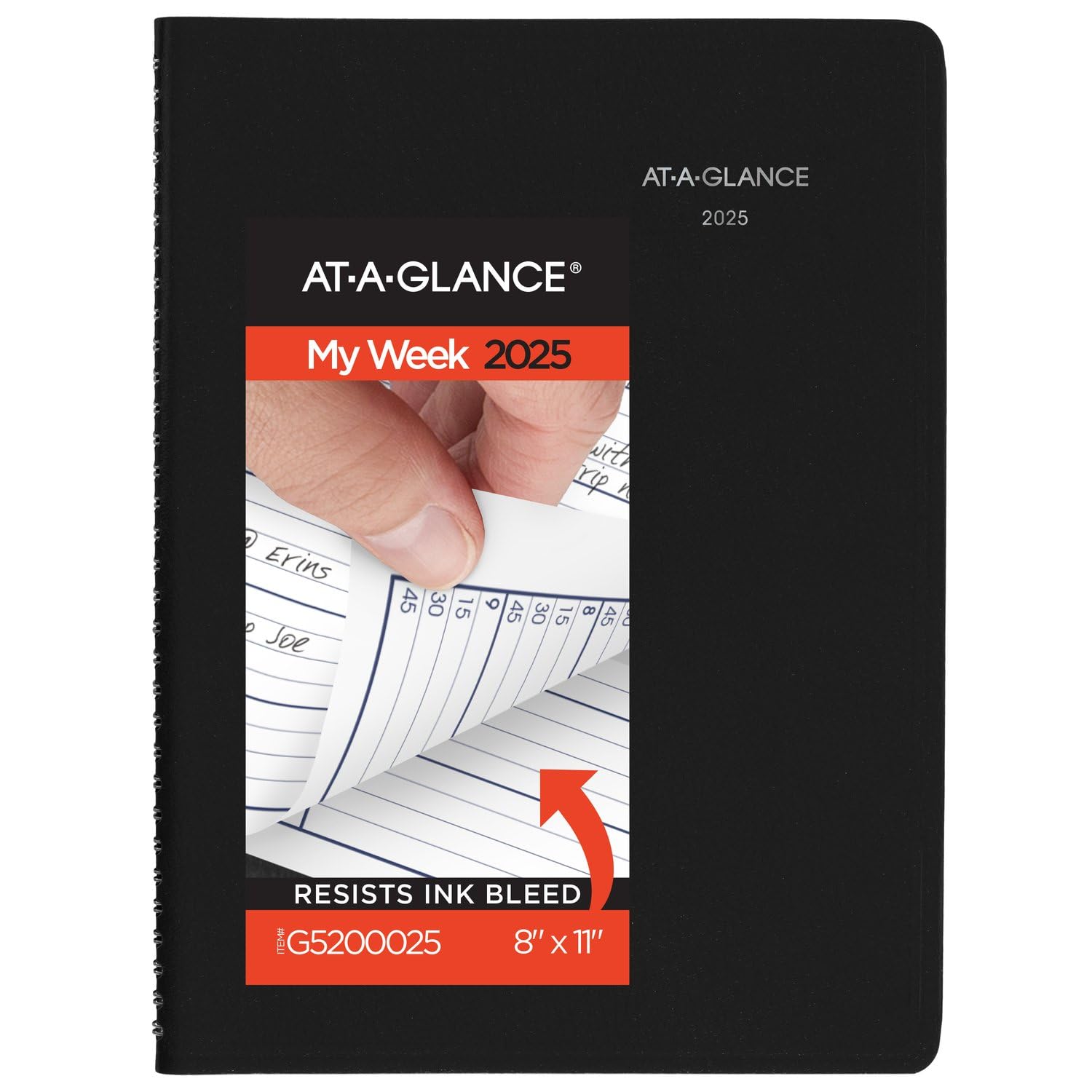 AT-A-GLANCE 2025 Weekly Appointment Book Planner - 8