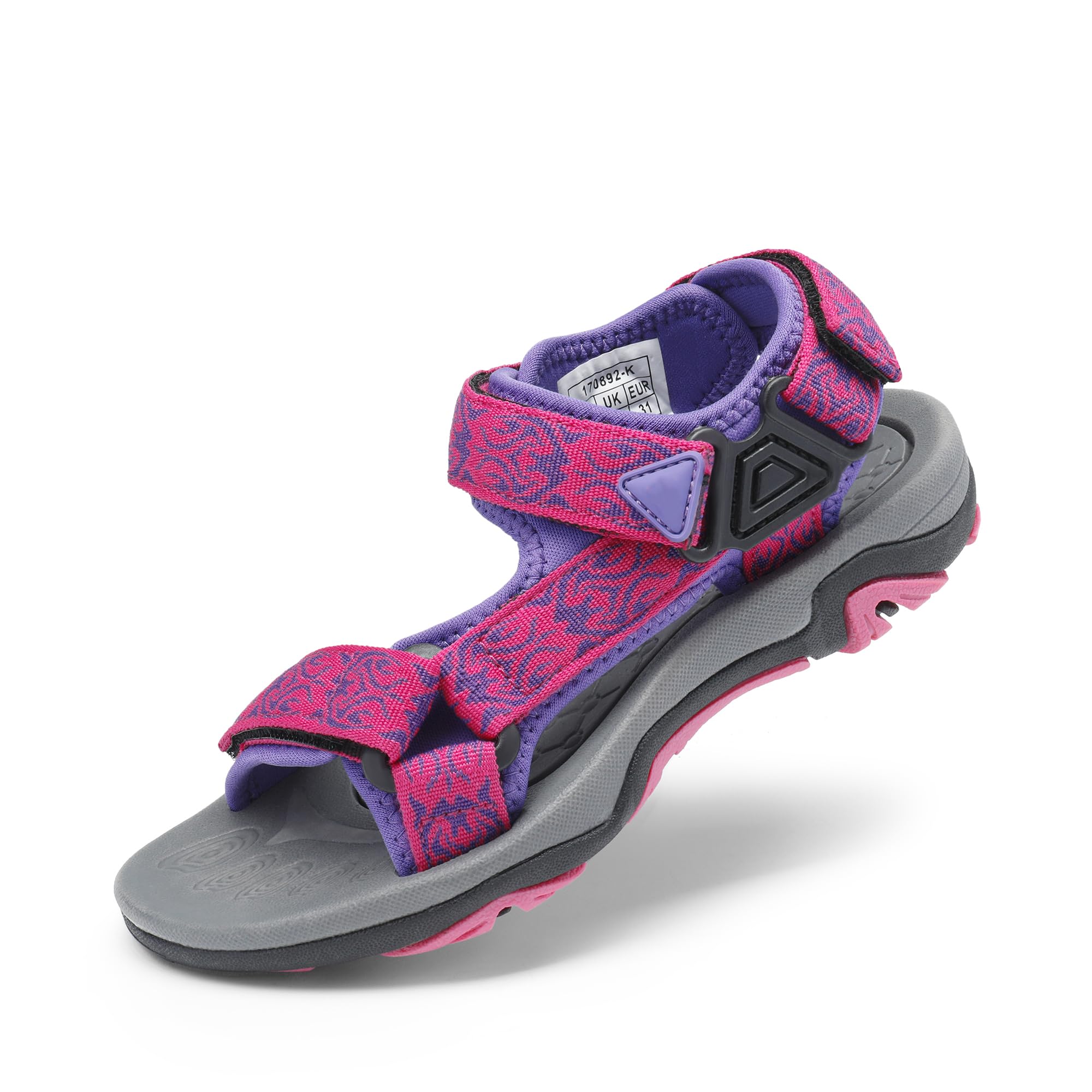 DREAM PAIRS Kids Lightweight Adjustable Strap Summer Sandals for Toddler Little Kid Big Kid - Perfect for Beach, Pool & Outdoor Adventures