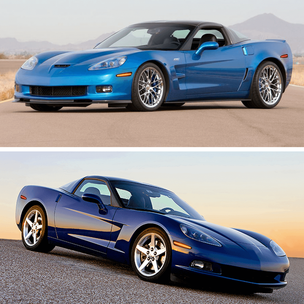 2005-2013 Chevy Corvette C6 Smoked LED Side Marker Lights - Front & Rear Replacement - Enhance Visibility & Style for Night Driving & Car Shows