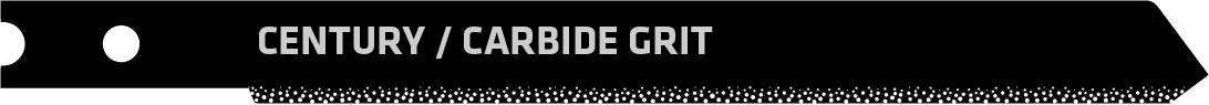 Century Drill & Tool 6460 Universal Shank Carbide Grit Jig Saw Blade, 3-5/8 Inch - Heavy Duty Cutting for Wood, Metal & Plastic - Perfect for DIY Projects & Professional Woodworking