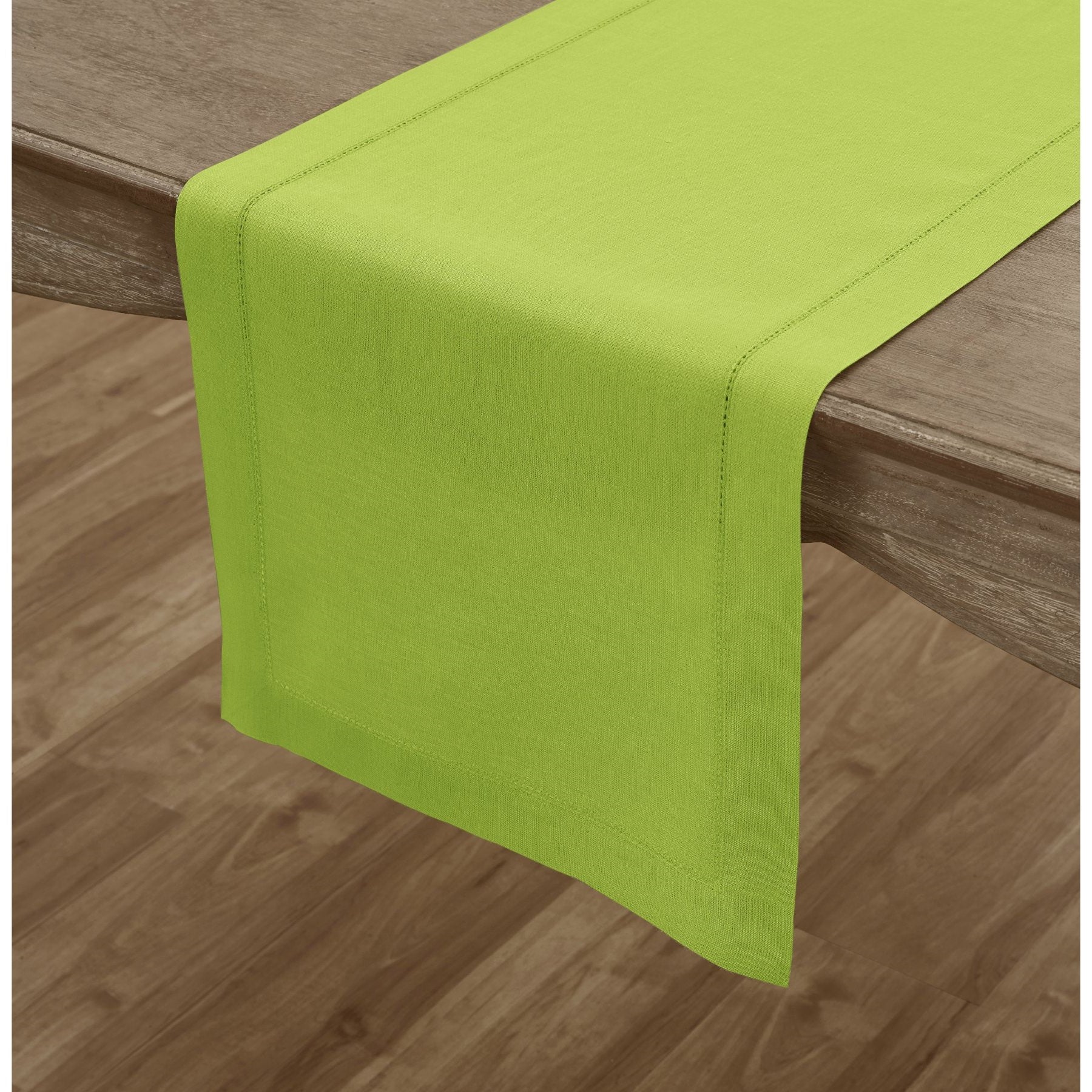Elegant Classic Hemstitch Table Runner - Premium Linen Dining Decor for Weddings, Parties & Home Styling