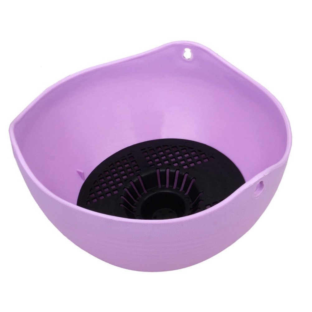 **Yardwe Thickened Purple Hanging Planters – Indoor/Outdoor Flower Pots with Stand for Balcony, Garden & Home Decor – Perfect for Succulents, Herbs & Small Plants**