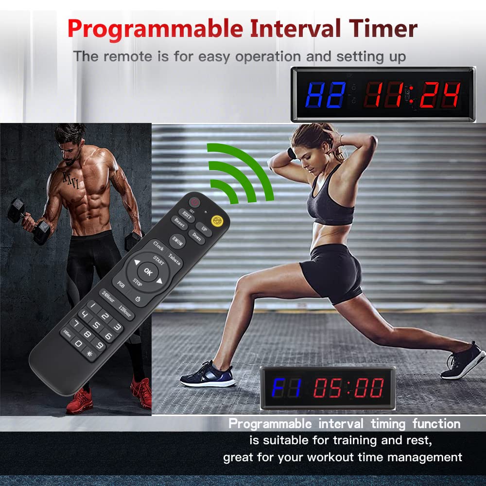Gym Clock With Remote - 1.5