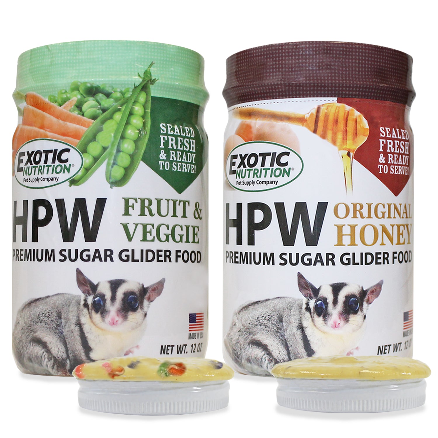 Premium HPW Sugar Glider Complete Diet Food - High Protein Nutritional Powder Mix for Exotic Pets - Ideal for Sugar Gliders, Flying Squirrels & Small Marsupials - Perfect for Daily Feeding & Breeding Nutrition