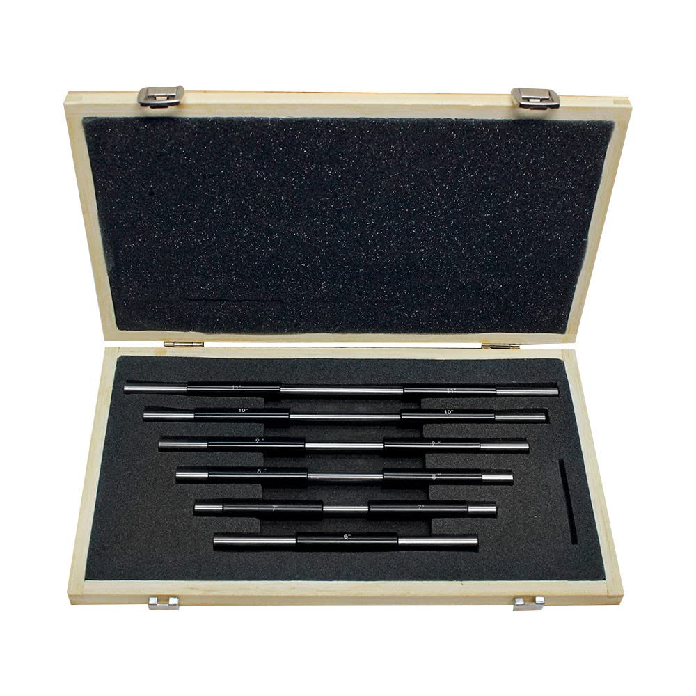 Prolinemax 6-Piece Outside Micrometer Set (6-12 Inch Range, 0.0001