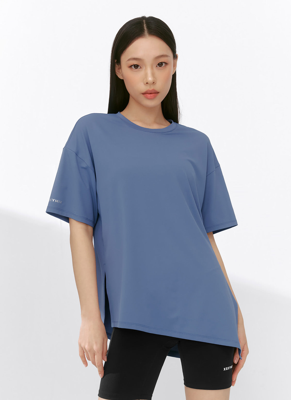 Ice Feather Light 2.0 Unbalanced Loose Fit Short Sleeve T-Shirt for Women - Trendy Oversized Casual Top for Streetwear, Summer Outfits & Layering