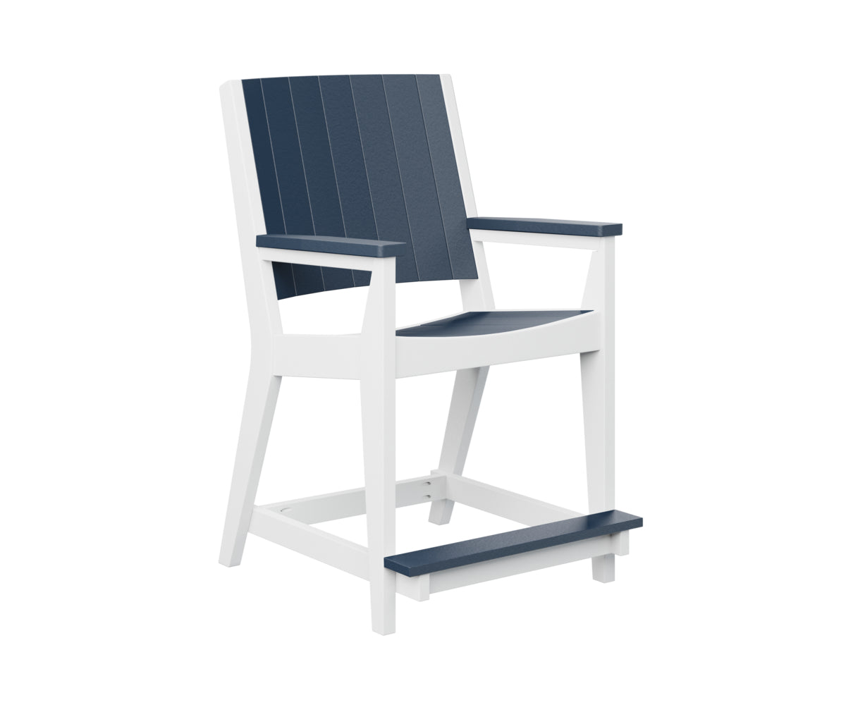 Navy Blue on White