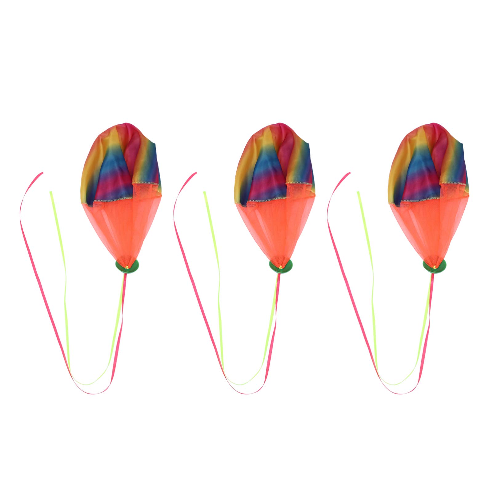 3 Pack Parachute Toy Set - Hand Throw Flying Toys for Kids, Outdoor Free Toss & Catch Game - Perfect for Backyard Play, Beach Fun, and Park Activities
