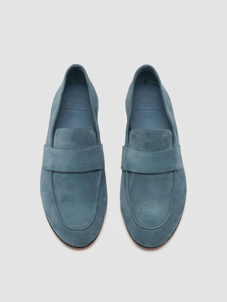 Blair Suede Loafers for Women - Comfortable Slip-On Casual Shoes in Indigo Blue | Perfect for Office, Travel & Everyday Wear