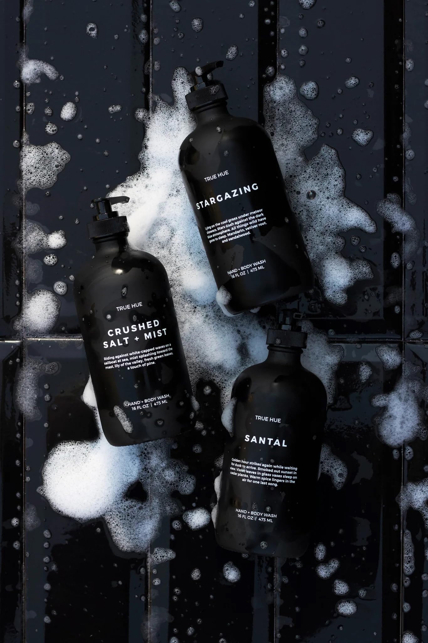 Luxury Crushed Salt & Mist Hand and Body Wash - Paraben Free, Sulfate Free, Vegan Formula - 16 fl oz for Spa-Like Relaxation at Home