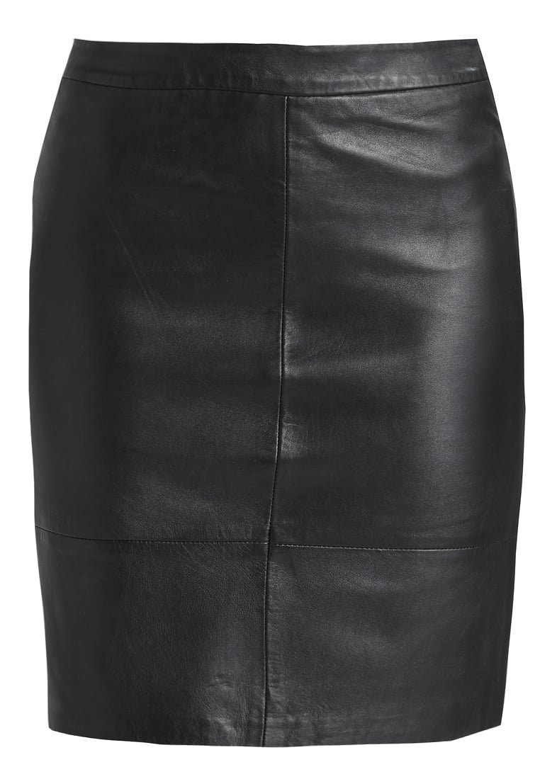 Genuine Sheepskin Leather Short Skirts for Girls - Black Matte Style | Perfect for School, Parties & Casual Wear | Available on Amazon