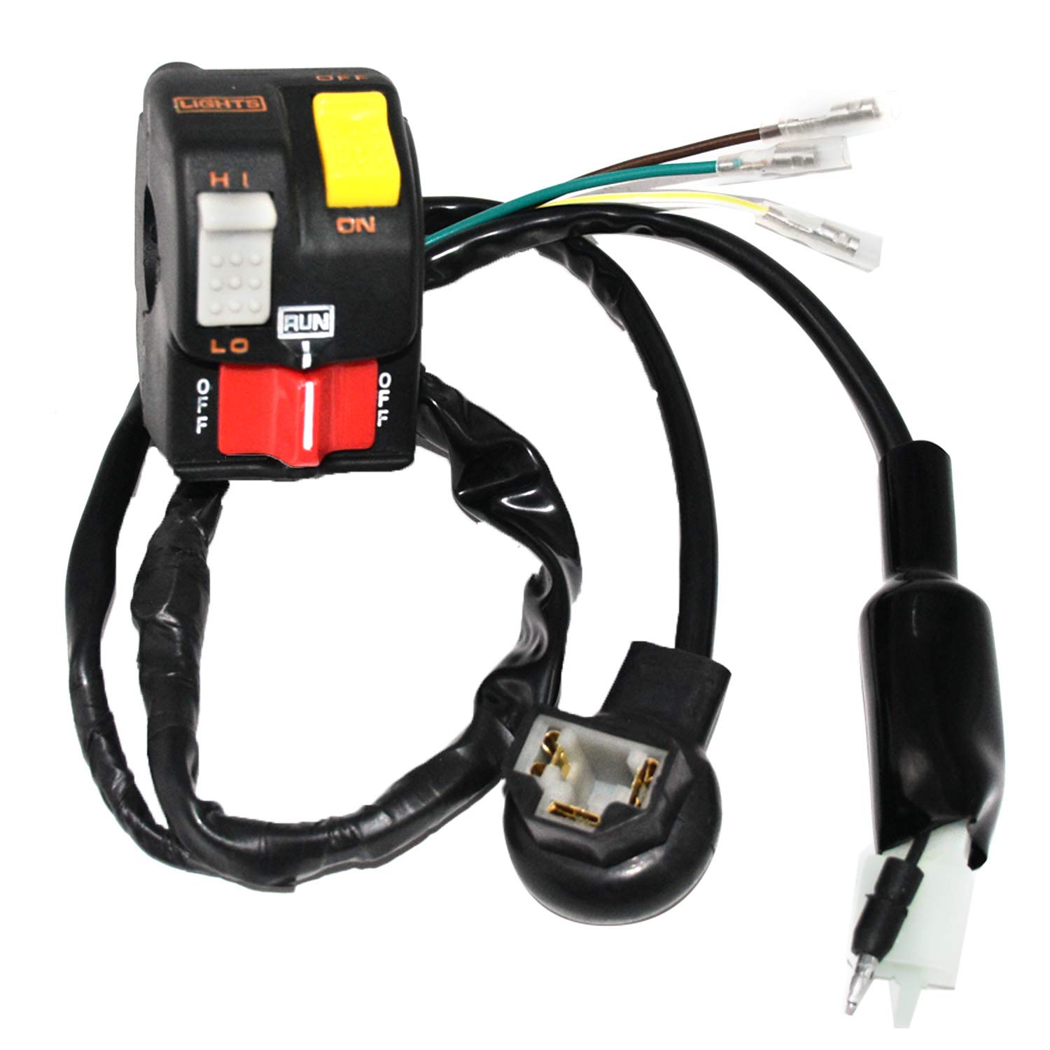 Carbman 35200-HB5-020 Left Hand Switch Compatible with Honda ATC200X ATC 200X 1986-1987 Models - LH Light Start Kill Switch Replacement for Off-Road ATV Motorcycle Riding & Trail Maintenance
