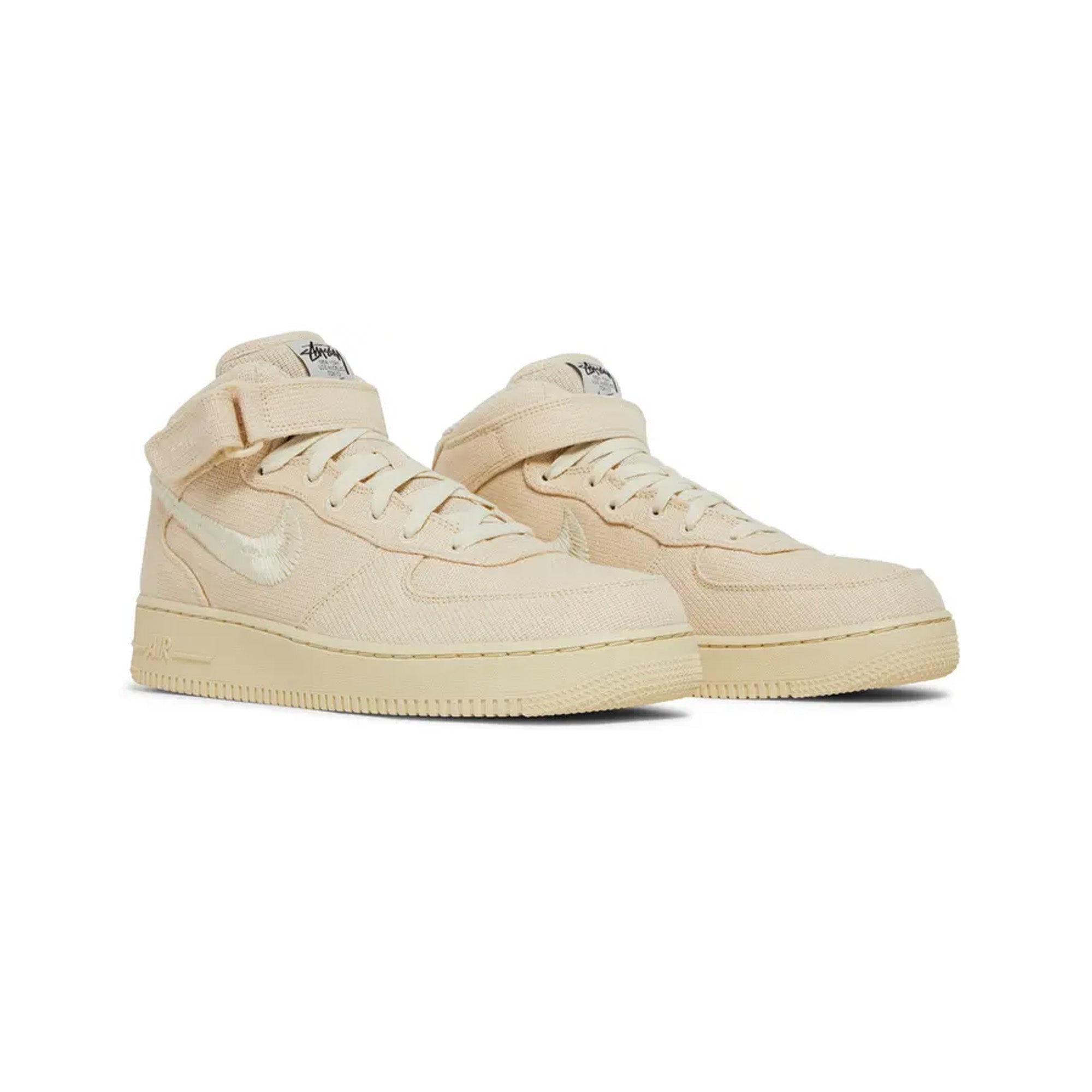 Stussy x Nike Air Force 1 Mid 'Hemp' Sneakers (2022) - Limited Edition Streetwear Shoes for Men | Perfect for Casual Wear, Skateboarding & Urban Fashion