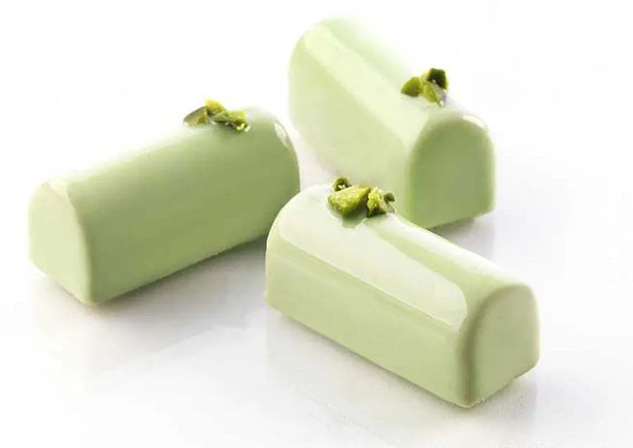 Non-Stick Orange Mini Buche Pan with 30 Cavities - Perfect for Baking Christmas Log Cakes, Cupcakes, and Mini Desserts