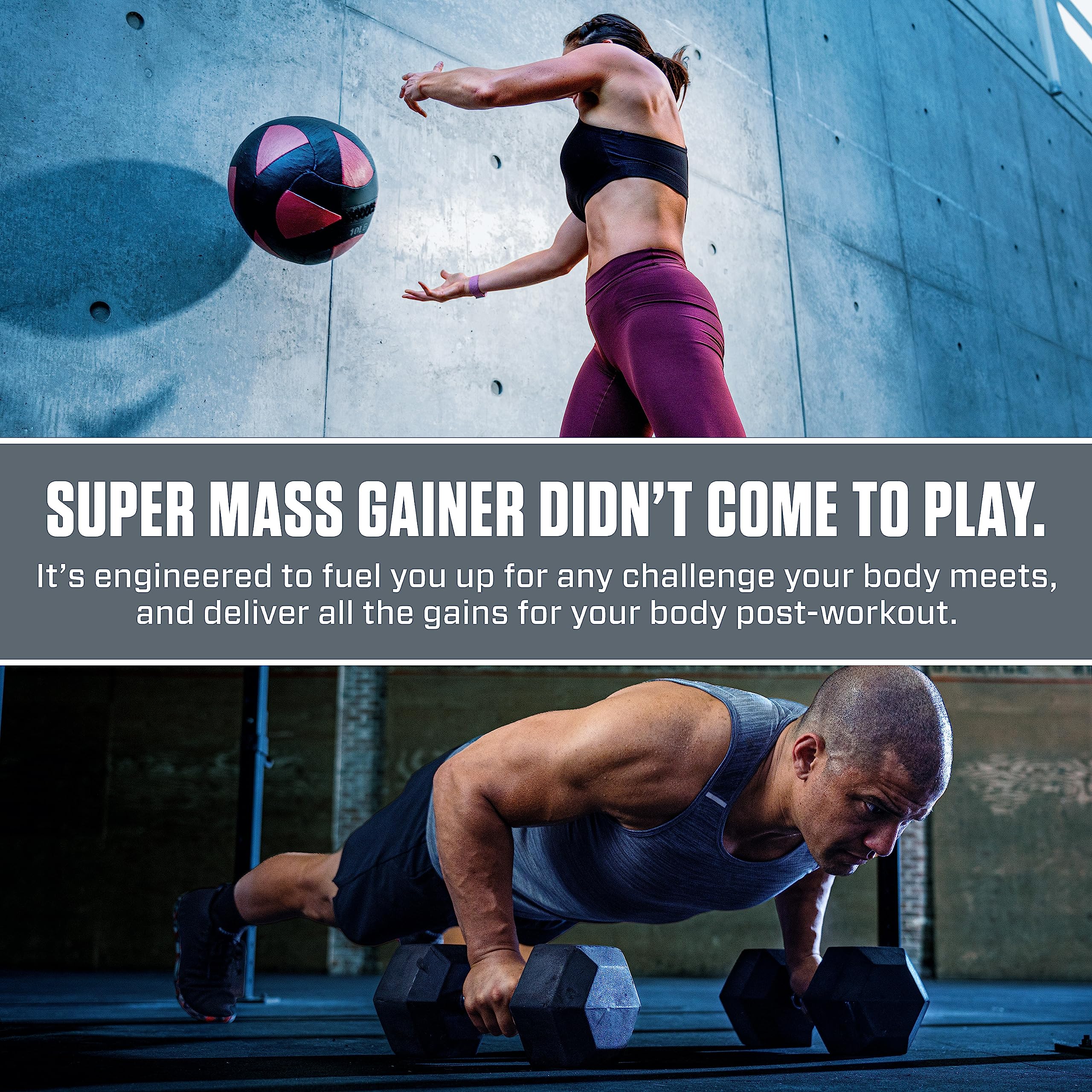 Dymatize Super Mass Gainer Protein Powder - Rich Chocolate Flavor | 52g Protein, 1280 Calories, 10.7g BCAAs | Whey Protein Isolate & Casein Blend | 8 Servings | Perfect for Muscle Building, Weight Gain & Post-Workout Recovery