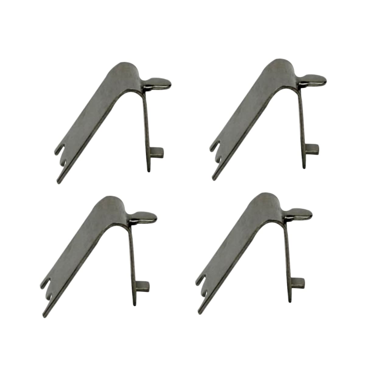 4-Piece Metal Clips for Desk Partition & Acrylic Shelf - Heavy Duty Refrigerator Shelf Brackets & Freezer Buckle Replacement - Perfect for Office Organization & Kitchen Storage Solutions