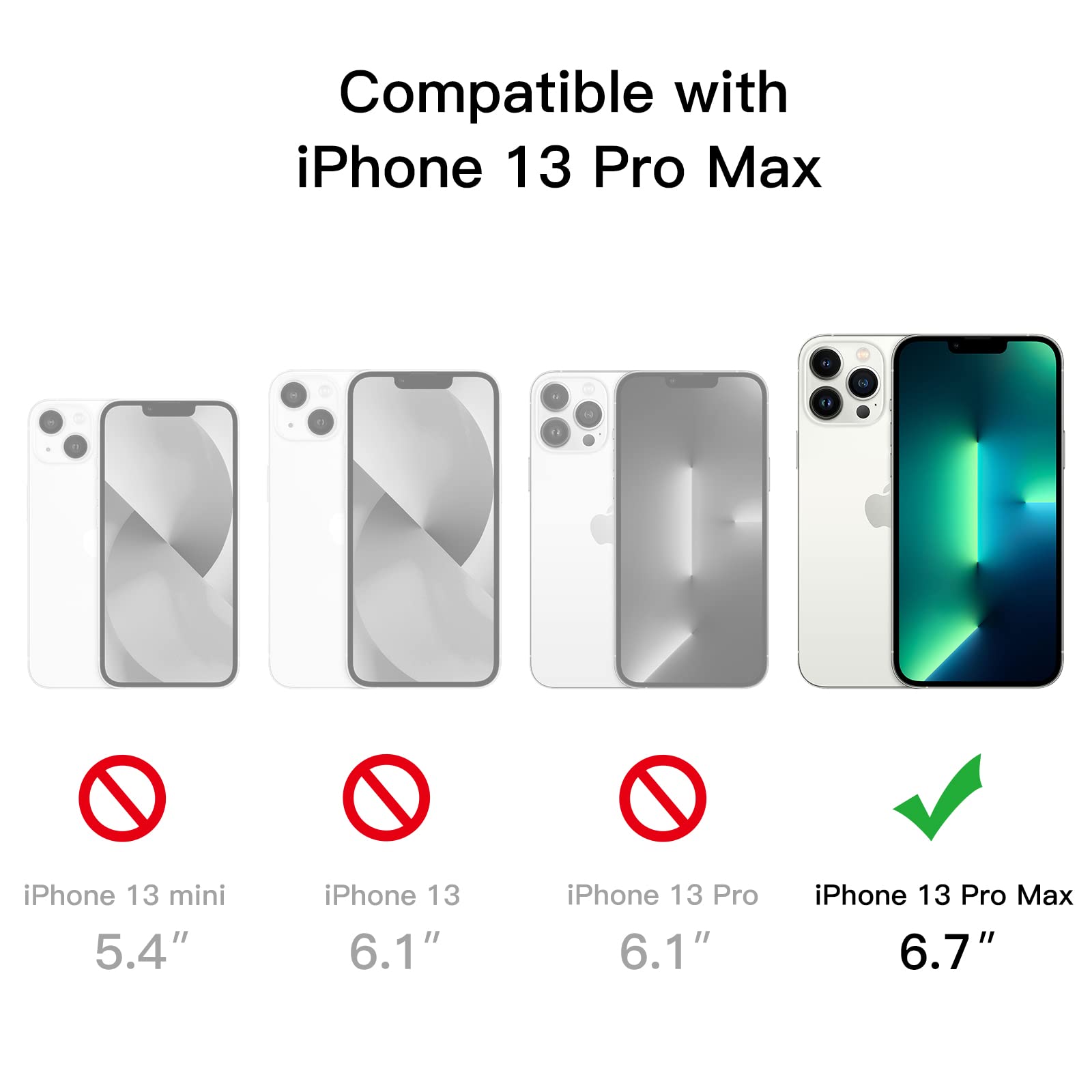 JETech iPhone 13 Pro Max Case with Kickstand - 6.7 Inch Slim Shockproof Bumper Cover | Wireless Charging Compatible | 3-Way Adjustable Metal Stand (Blue) - Perfect for Work, Travel & Entertainment
