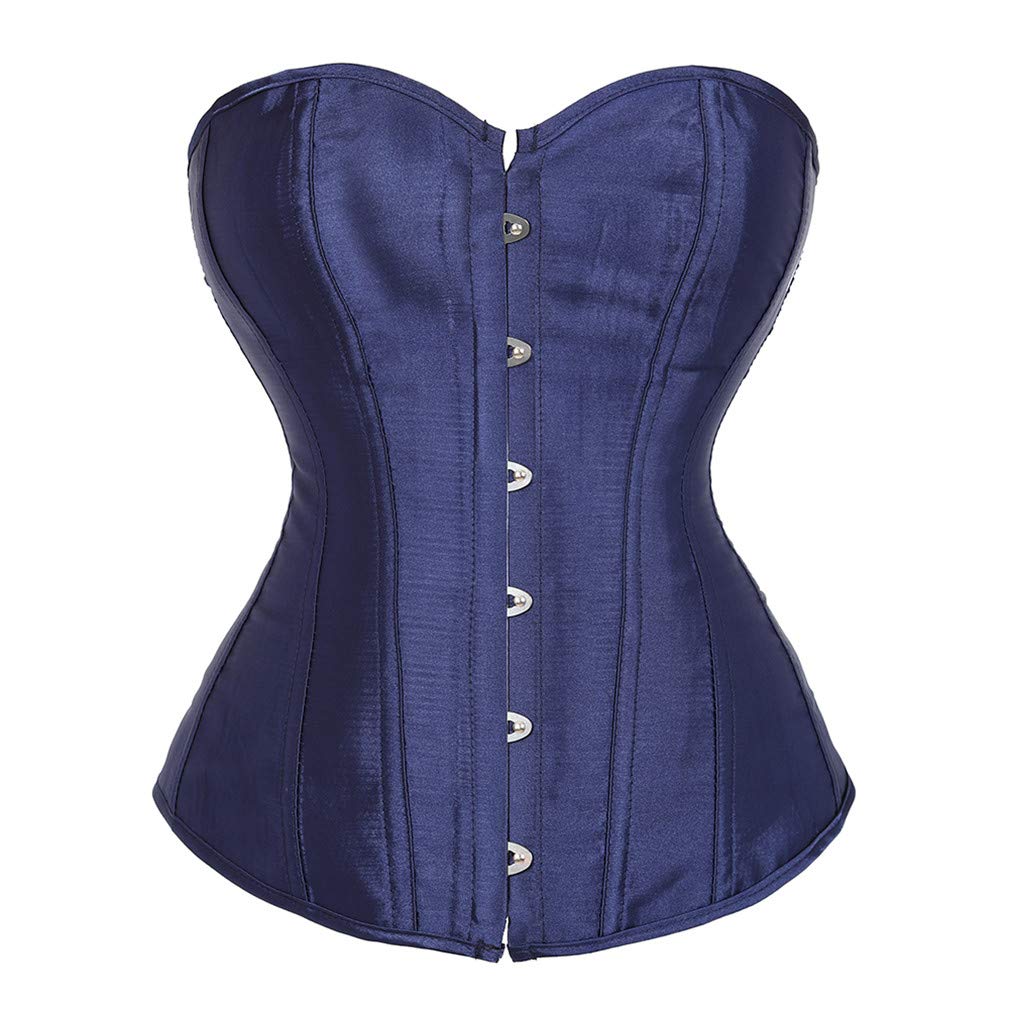 Frawirshau Plus Size Black Corset for Women - Sexy Bustier Corset Top Lingerie | Perfect for Burlesque, Cosplay & Evening Wear