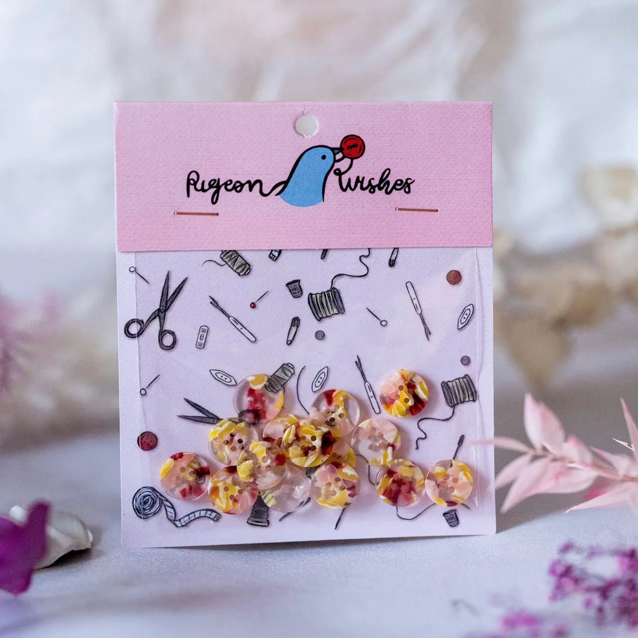 Whimsical Pack of 15 - 15mm Shirting Buttons for DIY Sewing, Clothing Repair & Craft Projects - Premium Quality Buttons for Shirts, Dresses & Home Decor