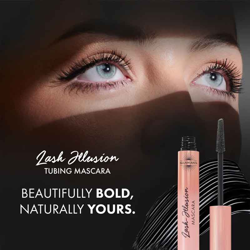 Bellamianta Lash Illusion Tubing Mascara - Lengthening & Volumizing Waterproof Mascara for Natural Lashes | Perfect for Everyday Wear & Special Occasions
