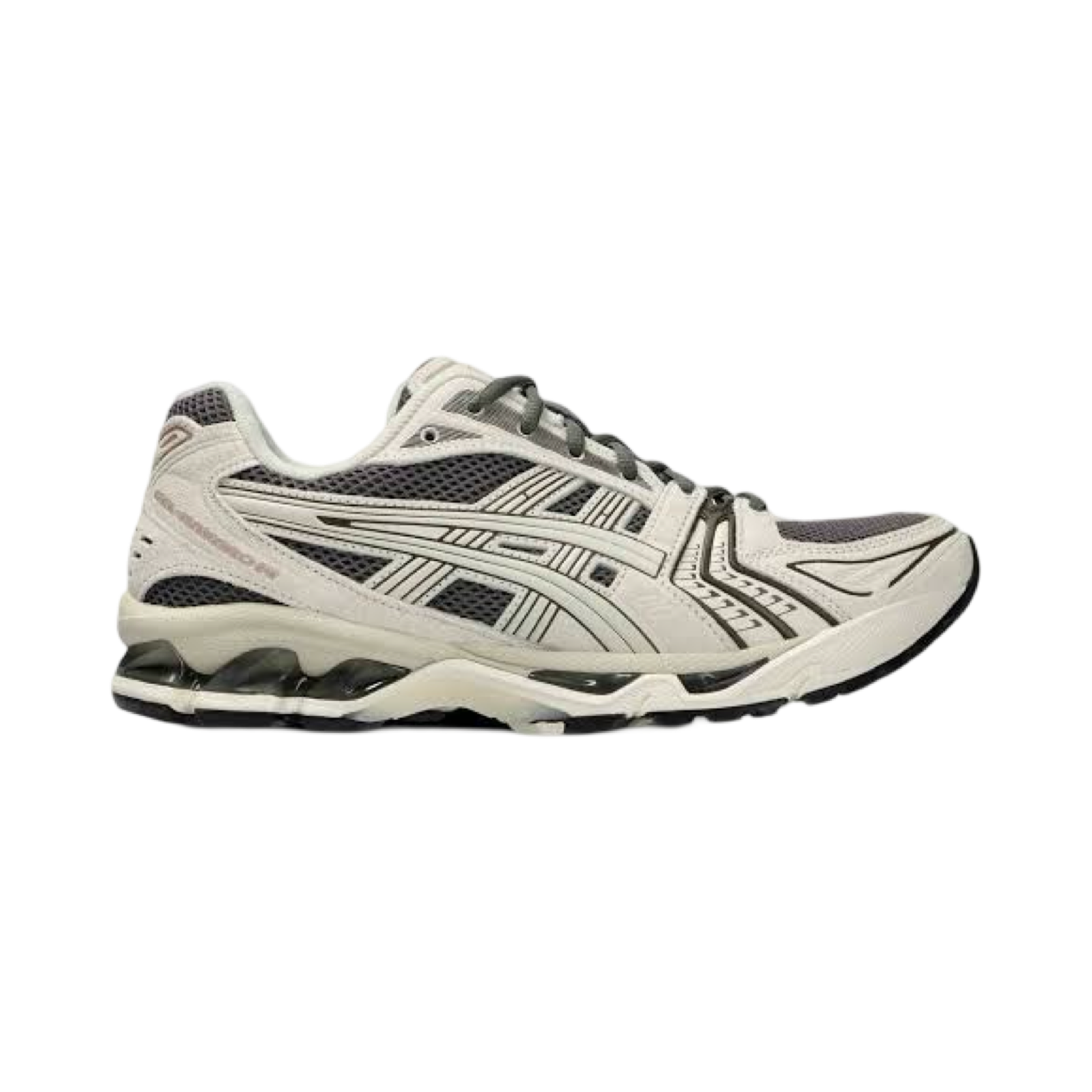 ASICS Gel Kayano 14 Running Shoes for Men & Women - Truffle Grey/Oatmeal Colorway - Premium Cushioned Support for Long-Distance Running, Jogging & Gym Workouts
