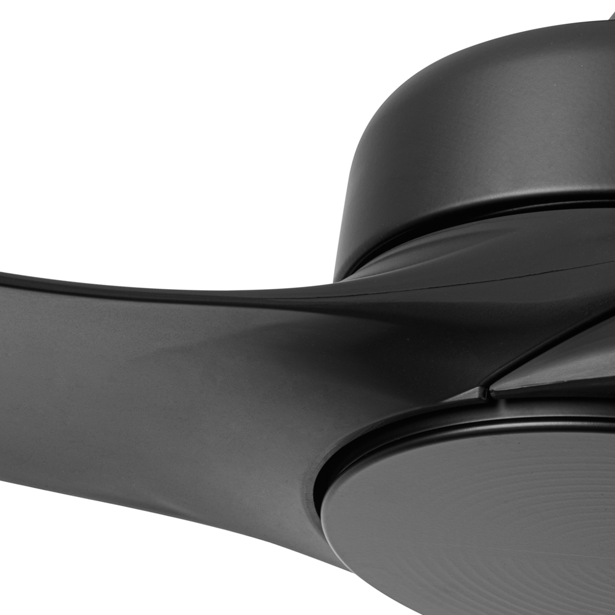 52 Inch Honeywell Lynton Matte Black Ceiling Fan - No Light, Remote Control Included - Perfect for Living Room, Bedroom, and Outdoor Patio Cooling
