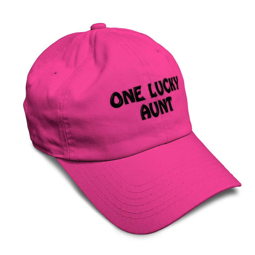 Lucky Aunt Baseball Cap - Blessed Family Soft Dad Hat for Men & Women | Perfect for Outdoor Sports, Casual Wear & Gifts
