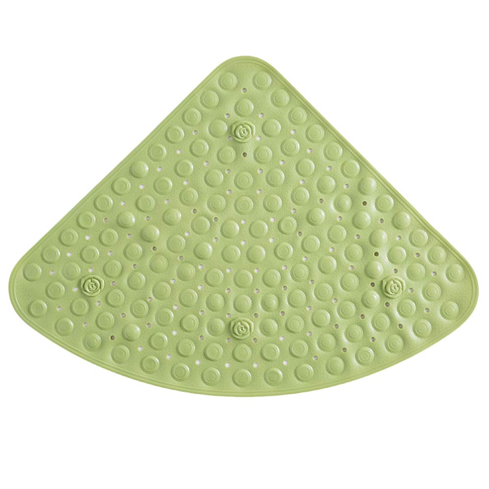 **Non-Slip PVC Baby Bath Mat - 55x55cm Fan-Shaped Shower Mat for Infants, Waterproof Floor Play Mat for Home & Hotel Bathroom Safety Accessories - Perfect for Baby Bath Time & Play Area**