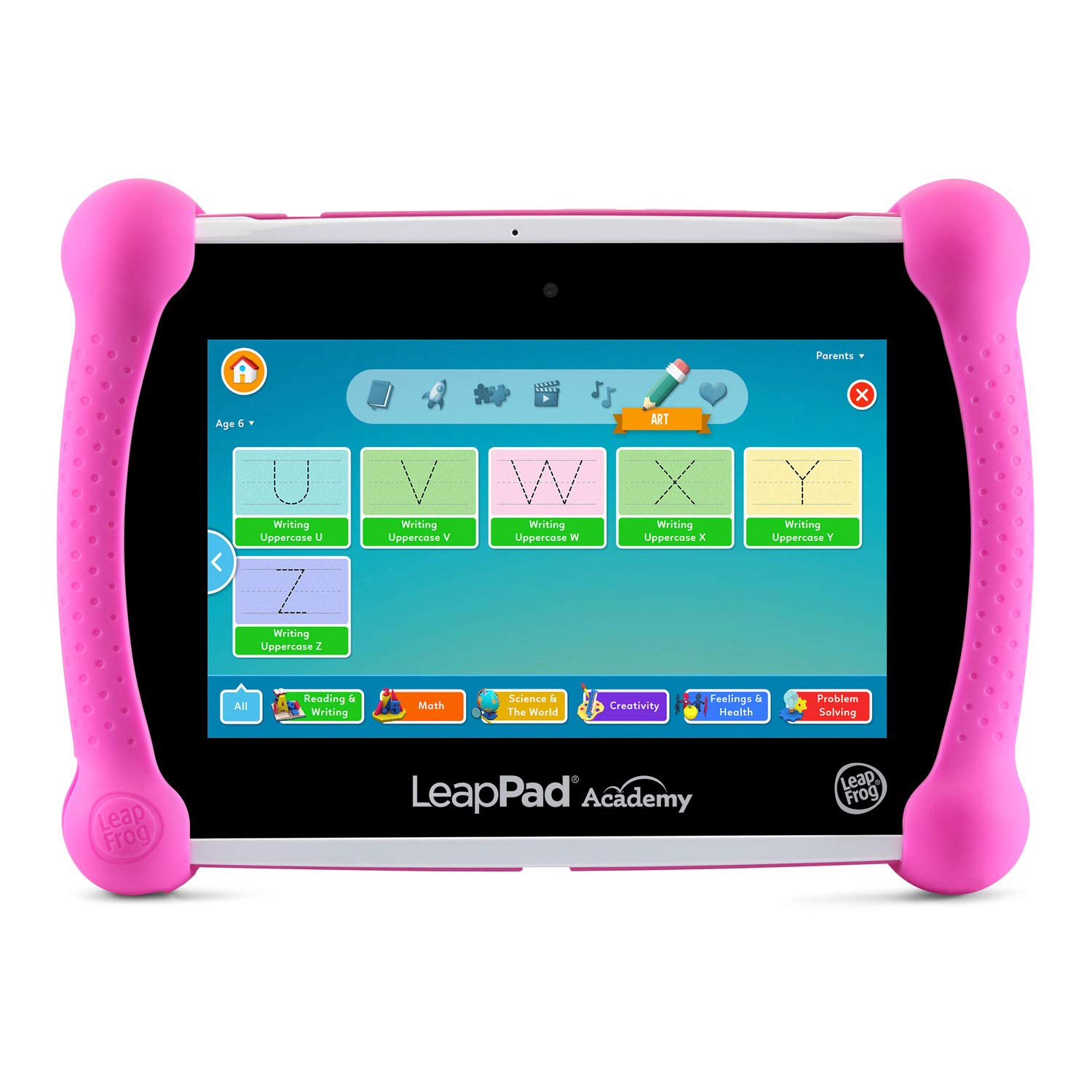 LeapFrog LeapPad Academy Kids Learning Tablet - Pink | Educational Tablet for Toddlers & Preschoolers | Perfect for Homeschooling, Travel & Early Childhood Development
