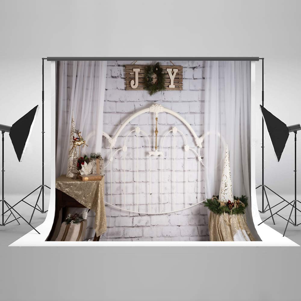 Kate 7x5ft Christmas Photography Backdrop - Holiday Portrait Background for Studio, Party & Family Photos | Perfect for Christmas Cards, Social Media & Home Decor