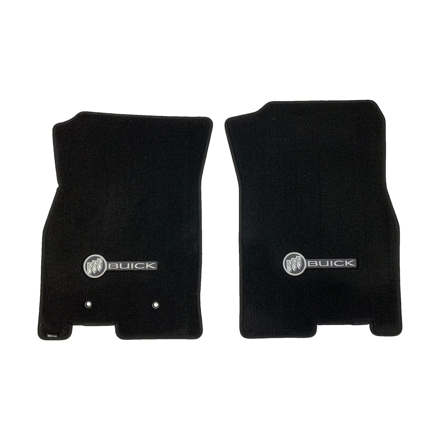 Premium Custom-Fit Carpet Floor Mats for 2008.5-2011 Buick Lucerne - Black 2-Piece Front Set with Fasteners | Luxury Car Accessories for Enhanced Comfort & Protection