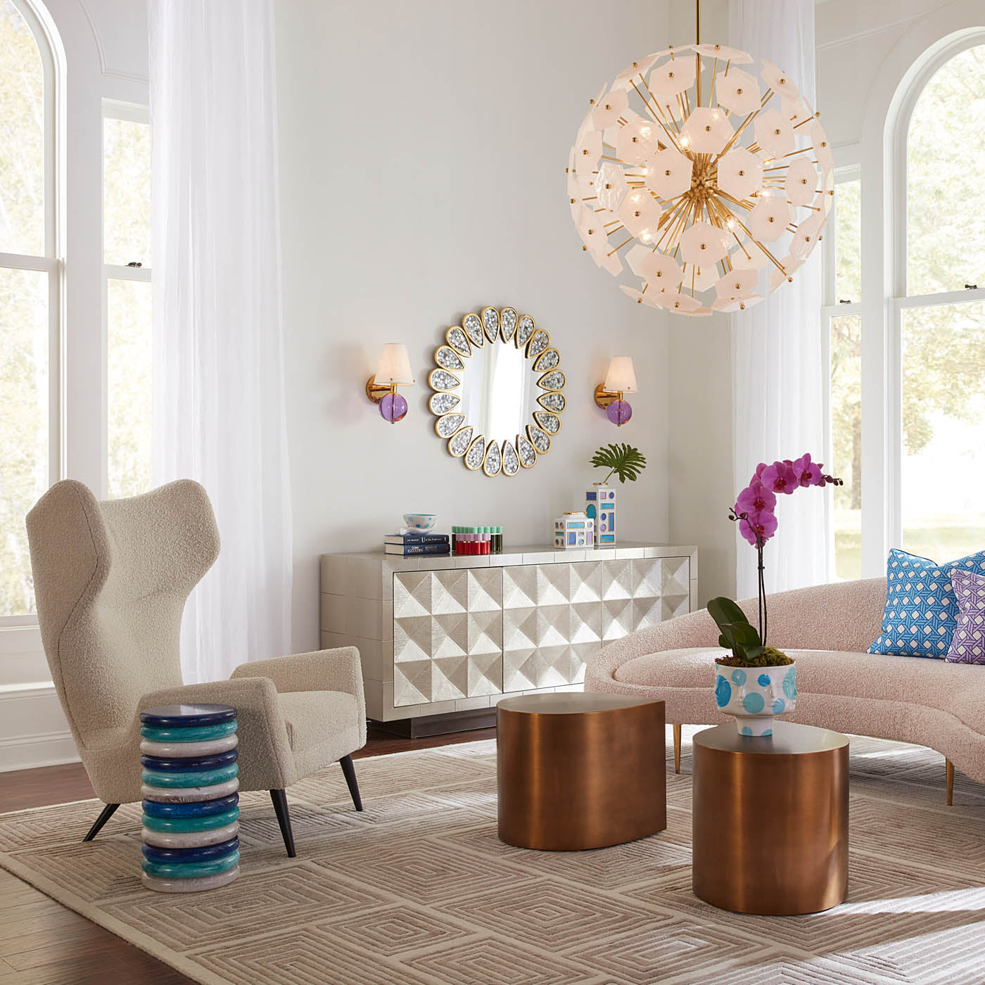 Belvedere Sconce Wall Light - Modern Brass Wall Lamp with Clear Glass Shade for Living Room, Bedroom & Hallway Lighting Decor