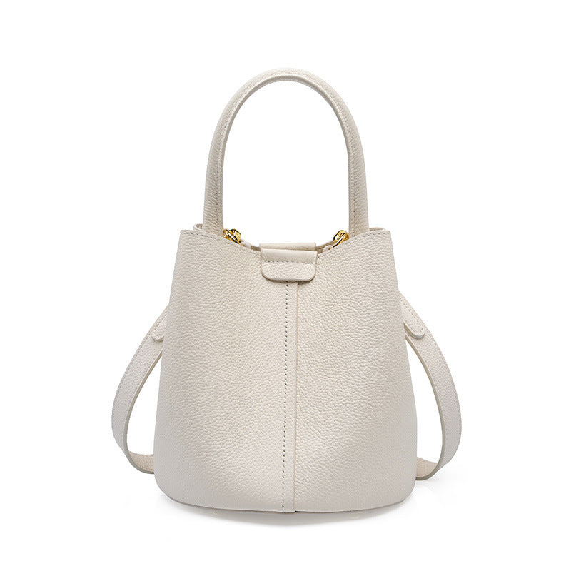 Genuine Leather Crossbody Bucket Bag for Women - Stylish Tote & Shoulder Handbag Purse - Perfect for Work, Travel & Everyday Use