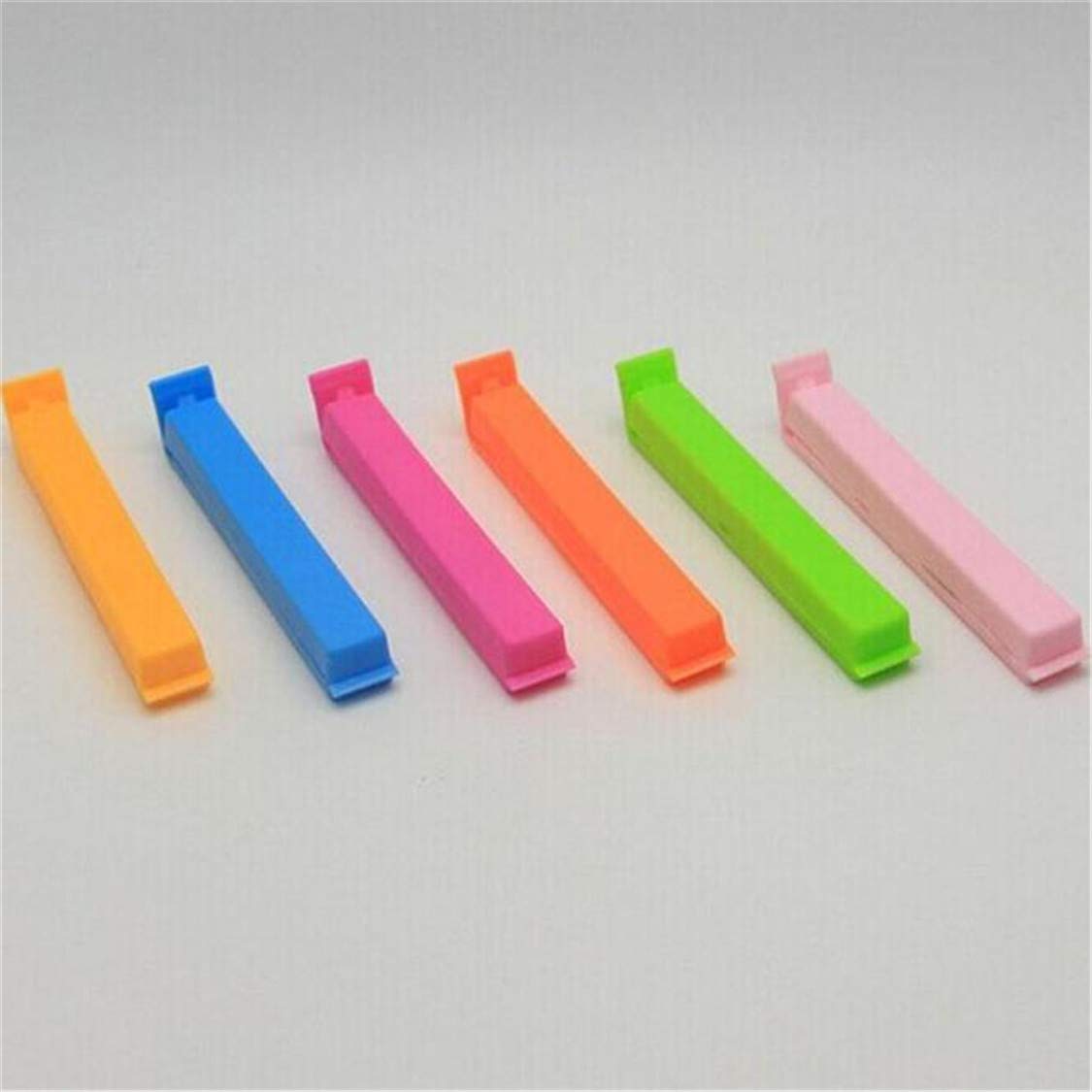 6Pcs Sealing Bag Clips - Airtight Food Storage Clamps for Kitchen, Snacks & Home Organization | Keep Food Fresh & Secure - Perfect for Chips, Cereal, Frozen Food & More