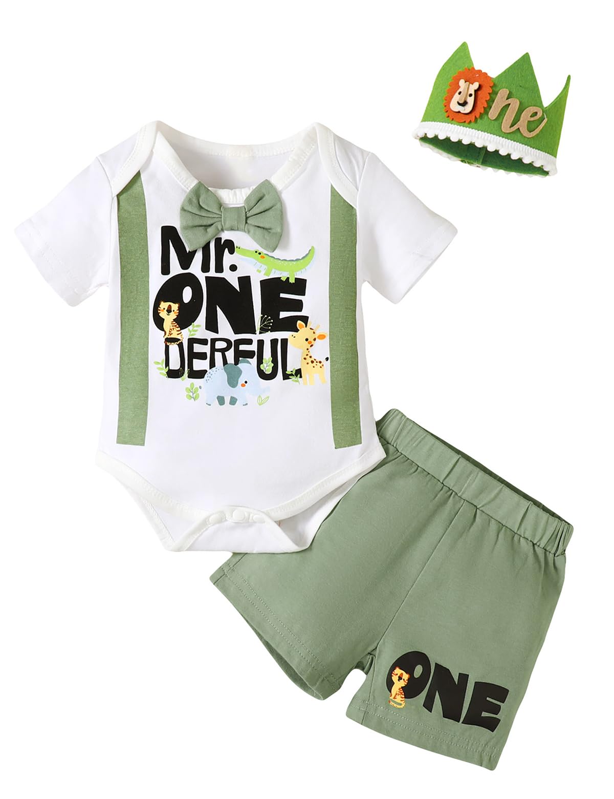 Mr. One-derful 1st Birthday Outfit for Baby Boys - Adorable First Birthday Clothes for Special Celebrations & Photo Shoots