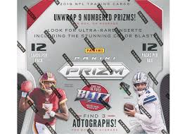 2019 Panini Prizm Football Hobby Box - 24 Packs with Exclusive Rookie Cards & Inserts - Perfect for Collectors, Fantasy Sports Fans & NFL Memorabilia Enthusiasts - Great for Trading, Displaying or Investing in Rare Football Cards