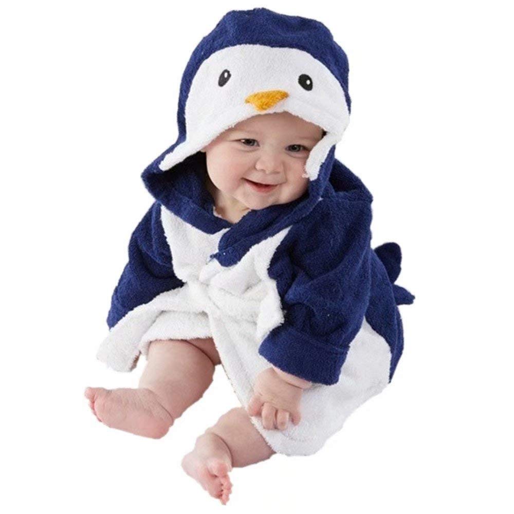 Soft Hooded Baby Bathrobe - Ultra Absorbent Unisex Toddler Towel for Boys & Girls | Terry Cloth Bath Blanket for Newborn, Infant & Kids | Perfect for Post-Bath, Swimming & Spa Time