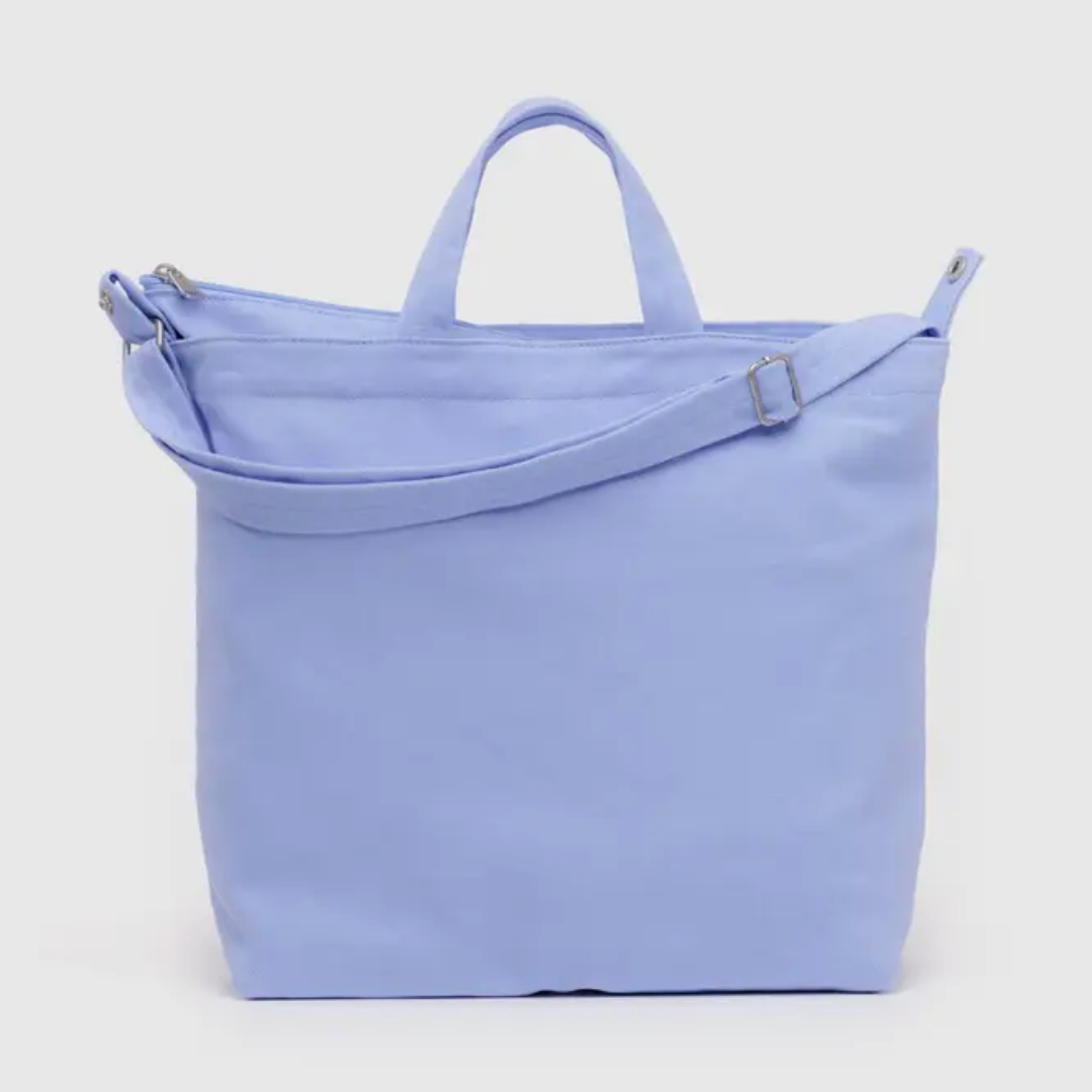 BAGGU French Blue Horizontal Zip Duck Bag - Stylish & Durable Crossbody Bag for Women, Perfect for Travel, Shopping & Everyday Use