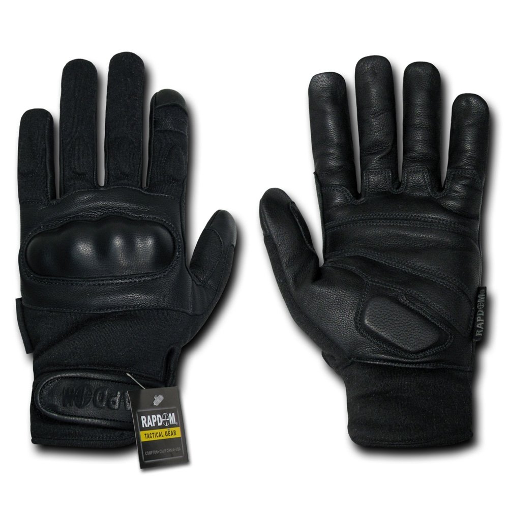 RAPDOM Tactical Nomex Knuckle Gloves - Military Grade Fire Resistant Work Gloves for Shooting, Motorcycling & Outdoor Activities