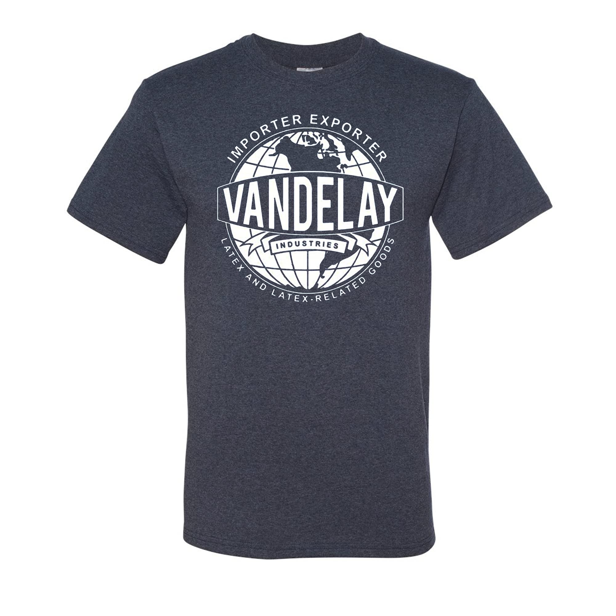 Wild Custom Apparel - Vandelay Industries Latex George Costanza Men's T-Shirts | Funny Sitcom Merchandise for Seinfeld Fans & TV Show Lovers