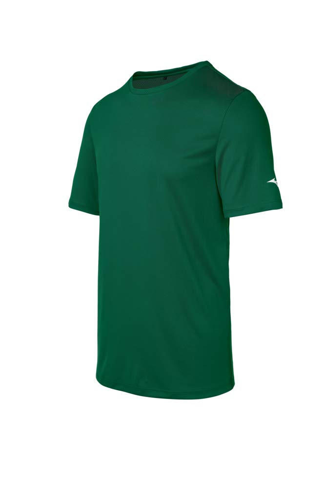 Mizuno Men's Performance Golf Polo Shirt - Moisture Wicking, UV Protection, Comfort Fit - Forest Green, X-Large - Perfect for Golf Courses, Casual Wear & Outdoor Activities