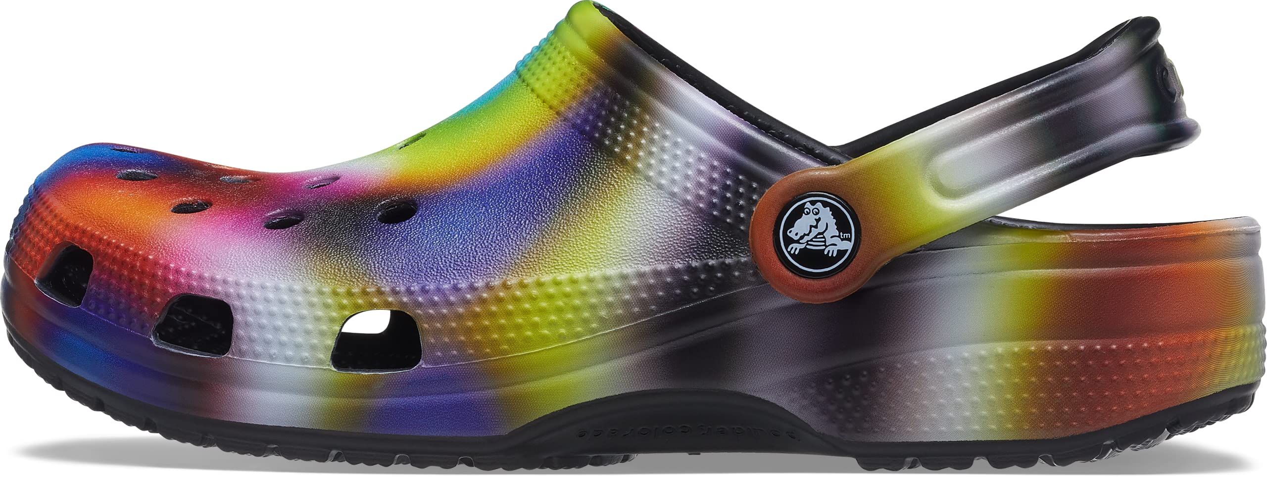 Crocs Classic Solar Rainbow Clogs - Comfortable & Lightweight Unisex Slip-On Shoes for Men & Women | Perfect for Beach, Pool, Garden & Casual Wear