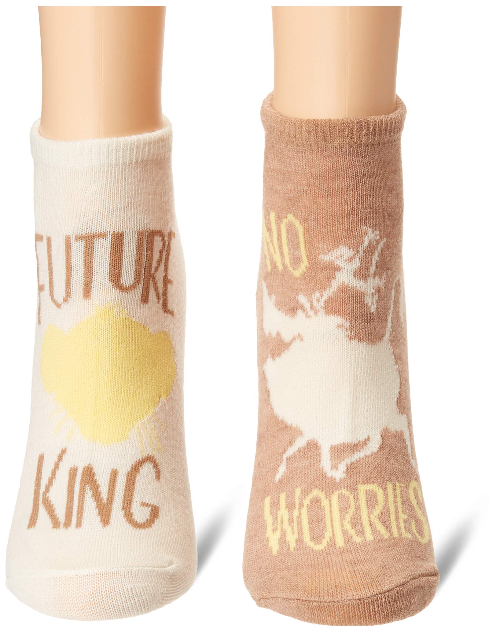 Disney Lion King No Show Socks for Women - 5 Pack Low Cut Invisible Socks for Sneakers, Flats & Casual Shoes - Breathable Comfort Ankle Socks