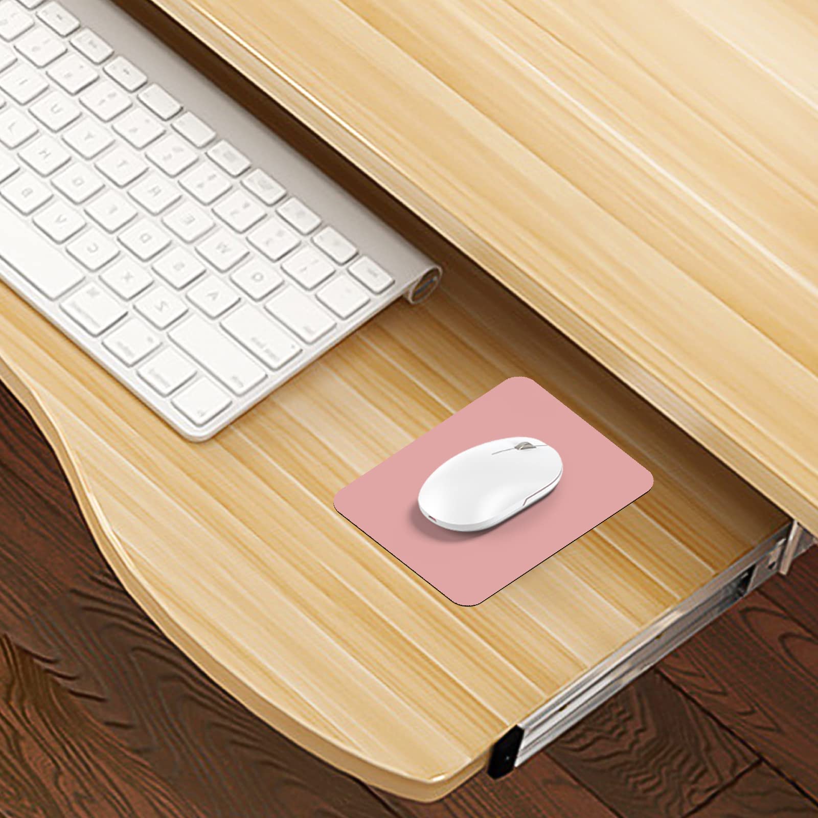 Premium Small Mouse Pad Set - 5x6 & 5.7x7.5 Inch Mini Mouse Pads with Non-Slip Rubber Base | Portable, Waterproof, Wireless Mouse Compatible | Perfect for Laptop, Office & Gaming (Pink)