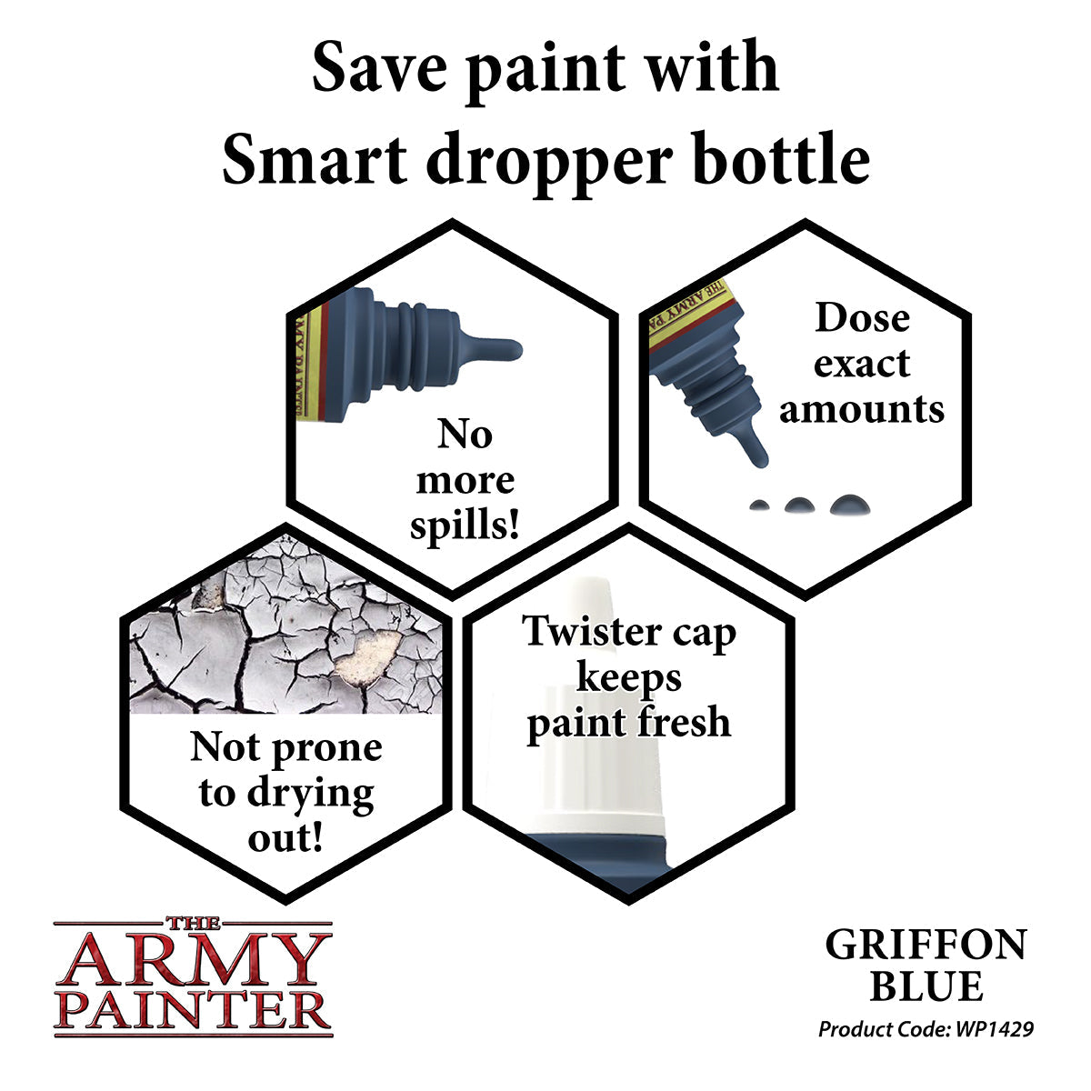 Warpaints: Griffon Blue - High-Quality Acrylic Paint for Miniatures & Models - Perfect for Warhammer, D&D, and Tabletop Gaming