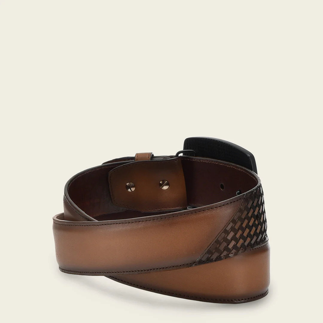 CV501RS Men's Casual Fashion Cowhide Leather Belt - Genuine Leather, Adjustable, Stylish & Durable - Perfect for Jeans, Pants & Everyday Wear