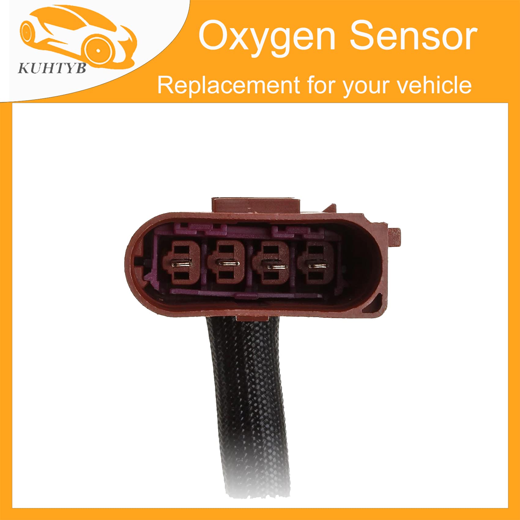 4pcs Oxygen Sensors Set Compatible with Audi A4 A4 Quattro 2004-2002 3L V6 - Upstream & Downstream O2 Sensors (234-5028, 234-4874) - Perfect for Engine Performance & Emission Control